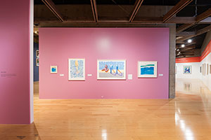 Installation photography / 
David Hockney: Perspective Should Be Reversed / 
Prints from the Collections of Jordan D. Schnitzer and His Family Foundation / 
Photo credit: Palm Springs Art Museum