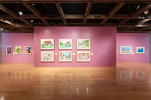 Installation photography / 
David Hockney: Perspective Should Be Reversed / 
Prints from the Collections of Jordan D. Schnitzer and His Family Foundation / 
Photo credit: Palm Springs Art Museum