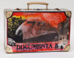 Edward & Nancy Reddin Kienholz / 
Dome Edition Dusseldorf, 1972 / 
mixed media hand painted suitcase / 
10 x 15 3/4 x 4 3/4 in. (25.4 x 40 x 12.1 cm)