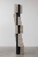 Adrian Paules / 
Stacked Column 7, 2016 / 
concrete blocks, paint / 
96 x 26 x 21 in. (243.8 x 66 x 53.3 cm)