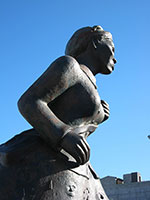 Alison Saar / 
Swing Low: Harriet Tubman Memorial, 2007 / 
Bronze / 
156 x 180 x 96 in. (396.2 x 457.2 x 243.8 cm) with base / 
Located at 122nd and St Nicholas Pl, Harlem, New York