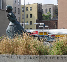 Alison Saar / 
Swing Low: Harriet Tubman Memorial, 2007 / 
Bronze / 
156 x 180 x 96 in. (396.2 x 457.2 x 243.8 cm) with base / 
Located at 122nd and St Nicholas Pl, Harlem, New York