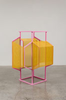Ashley Landrum / 
Not Because You Don't Want To, 2013 / 
wood, steel, paint / 
68 x 51 x 38 1/2 in. (172.7 x 129.5 x 97.8 cm) 
