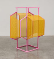 Ashley Landrum / 
Not Because You Don't Want To, 2013 / 
wood, steel, paint / 
68 x 51 x 38 1/2 in. (172.7 x 129.5 x 97.8 cm)