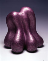 Ken Price / 
Pearleen, 2002 / 
acrylic on fired ceramic / 
15 x 14 1/2 x 12 in (38.1 x 36.8 x 30.5 cm) / 
Private collection