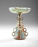 Beatrice Wood / 
Gold Luster Chalice, 1980 / 
glazed earthenware / 
12 1/2 x 9 1/4 in. (31.8 x 23.5 cm)