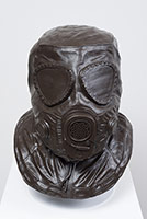 
Ben Jackel / 
Gas Mask, 2016 / 
stoneware, beeswax / 
20 x 15 x 19 in. (50.8 x 38.1 x 48.3 cm)