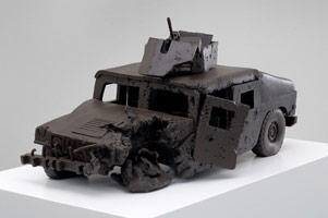 Ben Jackel / 
IED, 2008 / 
stoneware and beeswax / 
32 x 17 x 17 in (81.3 x 43.2 x 43.2 cm)