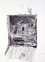 Charles Garabedian / Henry Inn #7, 1961 - 80 / etching / 22 1/2 x 29 3/4 in (57.15 x 75.6 cm)
