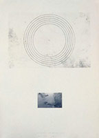Robert Janz / Changing Lines - Expanding Circle, 1980 / etching & photograph on paper / 29 3/4 x 22 in (75.6 x 57.15 cm)