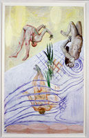 Study for the Iliad, 1991 / 
acrylic on paper / 
Paper: 69 1/2 x 43 1/2 in (74.9 x 110.5 cm) / 
Framed: 72 x 46 1/4 in (182.9 x 117.5 cm)