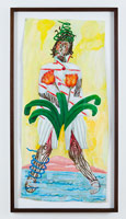 Charles Garabedian / 
Fertility, 2012 / 
acrylic on paper / 
36 x 17 in. (91.4 x 43.2 cm)