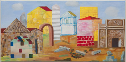 Charles Garabedian / 
Huis Clos, 2009 / 
      acrylic on canvas / 
      39 x 80 in. (99.1 x 203.2 cm) / 
      Private collection