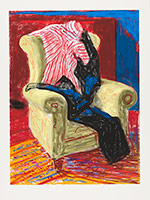 David Hockney / 
My Shirt and Trousers, 2010 / 
iPad drawing printed on paper / 
image: 32 x 24 in. (81.3 x 61 cm) / 
sheet: 37 x 28 in. (94 x 71.1 cm) / 
Edition of 25