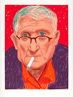 David Hockney / 
Self Portrait III, 20 March 2012, 2012 / 
iPad drawing printed on paper / 
image: 32 x 24 in. (81.3 x 61 cm) / 
sheet: 37 x 28 in. (94 x 71.1 cm) / 
Edition of 25