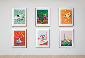 Installation photography, David Hockney: iPhone and iPad Drawings, 2009-12