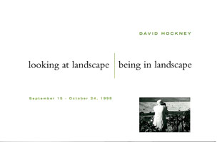 David Hockney announcement, 1998