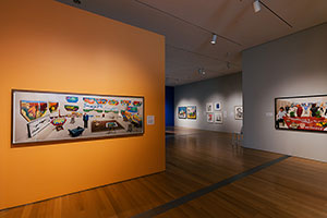 Installation view of David Hockney: Perspective Should Be Reversed, Prints from the Collections of Jordan D. Schnitzer and His Family Foundation / 
Grand Rapids Art Museum (GRAM) / 
Photo courtesy GRAM