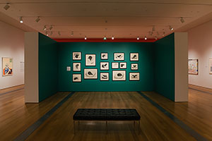 Installation view of David Hockney: Perspective Should Be Reversed, Prints from the Collections of Jordan D. Schnitzer and His Family Foundation / 
Grand Rapids Art Museum (GRAM) / 
Photo courtesy GRAM
