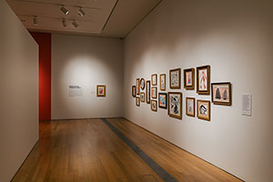 Installation view of David Hockney: Perspective Should Be Reversed, Prints from the Collections of Jordan D. Schnitzer and His Family Foundation / 
Grand Rapids Art Museum (GRAM) / 
Photo courtesy GRAM