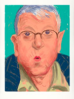 David Hockney / 
Self Portrait IV, 25 March 2012, 2012 / 
iPad drawing printed on paper / 
37 x 28 in. (94 x 71.1 cm) / 
© David Hockney