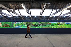 Installation photography, David Hockney: A Year in Normandie