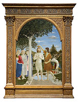 Piero della Francesca, about 1415/20 - 1492 / 
The Baptism of Christ / 
probably about 1437–1445 / 
Egg tempera on poplar / 
167 × 116 cm / 
© The National Gallery, London