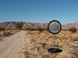 Installation photography / Desert X 2025 / Alison Saar: Soul Service Station / Photography by Lance Gerber