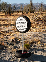 Installation photography / Desert X 2025 / Alison Saar: Soul Service Station / Photography by Lance Gerber