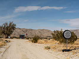 Installation photography / Desert X 2025 / Alison Saar: Soul Service Station / Photography by Lance Gerber