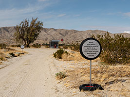 Installation photography / Desert X 2025 / Alison Saar: Soul Service Station / Photography by Lance Gerber