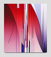 Dion Johnson / 
Velocity, 2023 / 
acrylic on canvas / 
36 x 32 in. (91.4 x 81.3 cm)