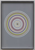 Don Suggs / 
Travertine Springs 4, 2012 / 
grey autoprimer and oil on rag board / 
frame: 14 3/4 x 10 3/4 in. (37.5 x 27.3 cm)