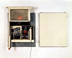 Drawing for the Hoerengracht No. 8, 1985 / 
mixed media assemblage / 
49 x 58 1/2 x 6 in (125 x 149 x 15 cm)