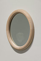 Fabrice Samyn / 
Dust of Breath, 2010 / 
mirror, glass and dust / 
15.75 x 12.99 in. (40 x 33 cm)