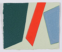 Fanny Sanín / 
Small Study No. 6, 1968 / 
watercolor on paper / 
Paper: 2 13/16 x 3 3/8 in. (7.1 x 8.6 cm)