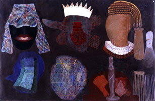 Charles Garabedian /   
First and Second Estate, 1998 /   
acrylic on paper /   
39 x 60 in (99.1 x 152.4 cm) /   
Collection of the Oklahoma City Art Museum, Oklahoma City, OK