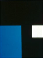 Frederick Hammersley / 
Either Or, 1960 / 
oil on linen / 
48 x 36 in (121.9 x 91.4 cm)
