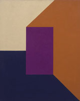 Frederick Hammersley / 
On in, 1961 / 
oil on linen / 
30 x 24 in (76.2 x 61 cm)