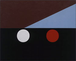 Frederick Hammersley / 
Parallel, 1961 / 
oil on linen / 
24 x 30 in (61 x 76.2 cm) / 
Private collection
