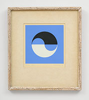 Frederick Hammersley / 
Seedling, 1967 / 
silk screen in artist-made frame / 
Image: 8 x 8 in. (20.3 x 20.3 cm) / 
Framed: 17 1/8 x 15 1/4 in. (43.5 x cm) / 
Edition 4 of 29