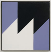 Frederick Hammersley / 
Biased, #9 1978  / 
oil on linen / 
24 x 24 in. (61 x 61 cm) / 
framed: 25 x 25 in. (63.5 x 63.5 cm) / 
Private collection