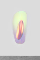 Gisela Colón / 
Hyper Ellipsoid (Barium Copper), 2019 / 
blow-molded acrylic / 
90 x 42 x 12 in. (228.6 x 106.7 x 30.5 cm)