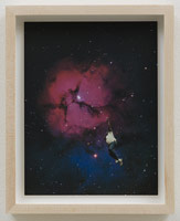 Grant Stevens / 
Voyage and Return No. 2, 2012 / 
 paper collage on board / 
 8 5/8 x 6 3/4 in. (22 x 17 cm)