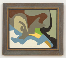 Frederick Hammersley / 
Windfall, #21 1964 / 
oil on linen / 
framed: 22 x 26 in. (55.9 x 66 cm)