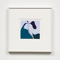Heather Gwen Martin / 
Heat, 2021 / 
gouache on paper / 
3 3/4 x 4 in. (9.5 x 10.2 cm) / 
Framed: 9 1/4 x 9 1/4 x 1 in. (23.5 x 23.5 x 2.5 cm)