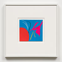 Heather Gwen Martin / 
Stand, 2020 / 
gouache on paper / 
3 3/4 x 4 in. (9.5 x 10.2 cm) / 
Framed: 9 1/4 x 9 1/4 x 1 in. (23.5 x 23.5 x 2.5 cm)