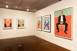 Installation photography / 
David Hockney: Perspective Should Be Reversed / 
Prints from the Collections of Jordan D. Schnitzer and His Family Foundation / 
Photo credit: Honolulu Museum of Art