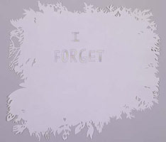 Jessica Minckley / 
Forgive Me, 2005 / 
ink and colored pencil on paper / 
Paper: 11 x 11.5 in. (27.9 x 29.2 cm) / 
Framed: 14 x 15 in. (35.6 x 38.1 cm) / 
Private collection 