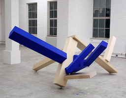 Untitled, 2004 - 2005 / 
      wood and casein / 
      58 1/2 x 109 x 104 1/2 in. (148.6 x 276.9 x 265.4 cm)